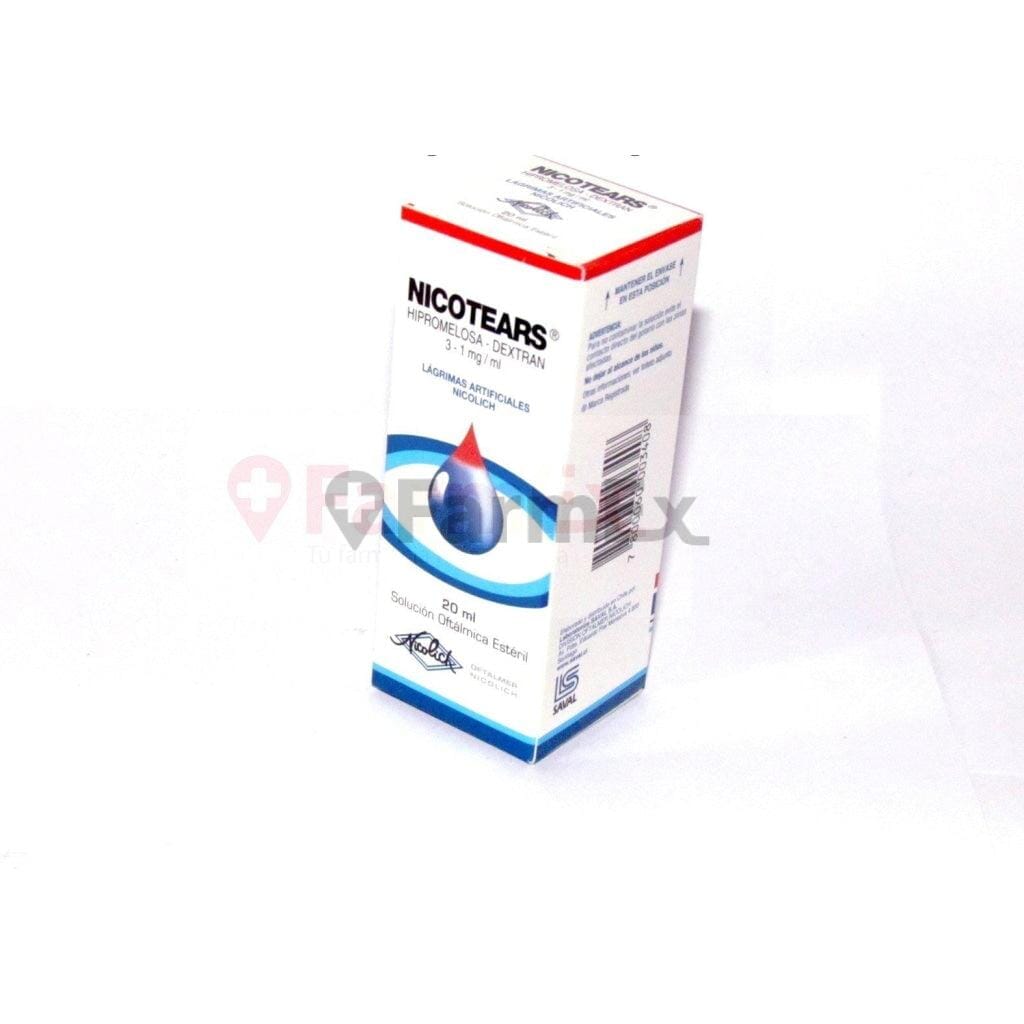 Nicotears Solución Oftálmica x 20 mL Farmex-BanMedica-Persistente
